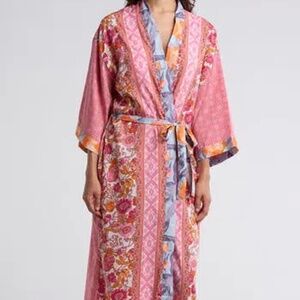 LULLA COLLECTION BY BINDYA Villa Tie Waist Cover-up Dress In Pink